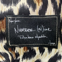 NUMBER(N)INE ナンバーナイン レザーパンツ ブラック レオパード Size 3 福生店
