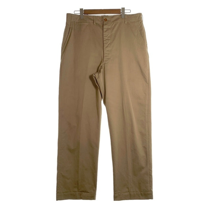 40s 50s US.ARMY チノパン　尿素ボタン　チノトラウザーズ 50's U.S.ARMY チノトラウザーズ デッドストック ノンウォッシュ