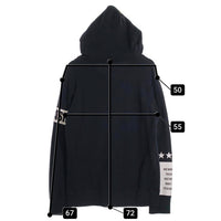 glamb グラム 15AW Otis CS ジップアップ スウェットパーカー ブラック GB15WT/CS01 Size 3 福生店