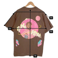 PINK SWEATS ピンクスウェッツ Pink Planet SS TEE プリントTシャツ ブラウン Size M 福生店