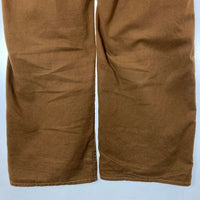 HELLER'S CAFE WAREHOUSE ヘラーズカフェ ウエアハウス サスペンダーボタン シンチバック ダック素材 ワークパンツ ブラウン size31 瑞穂店