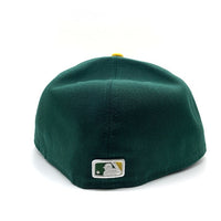 New Era ニューエラ 59FIFTY オークランド・アスレチックス ベースボールキャップ グリーン イエロー Size 7 5/8 (60.6cm) 福生店