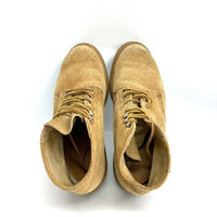 RED WING レッドウィング 刺繍羽タグ ラフアウト スーパーソール プレーントゥ 編み上げブーツ ベージュ size9 瑞穂店