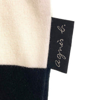 agnes b. homme アニエスベー オム 8807J019 太ボーダーTシャツ ブラック size3 瑞穂店