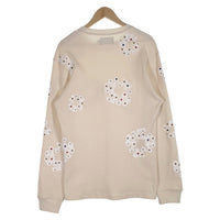 DENIM TEARS デニムティアーズ RHINESTONE COTTON WREATH THERMAL ラインストーンコットンリース サーマルカットソー アイボリー Size M 福生店