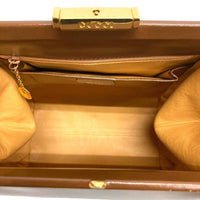 OLD GUCCI オールドグッチ 00320460048 レザー がま口 リュック ブラウン 瑞穂店