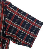SUGAR CANE シュガーケーン 半袖 チェックシャツ ブラック レッド Size L 福生店