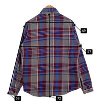 80‘s Prentiss Outdoors プレンティスアウトドアーズ Flannel L/S Shirts フランネルシャツ 長袖 ブルー グレー USA製 Size M 福生店