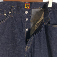 HUMAN MADE ヒューマンメイド 24SS STRAIGHT DENIM PANTS PAST INDIGO ストレートデニムパンツ インディゴ シンチバック 赤耳 HM28PT003 Size 34 福生店