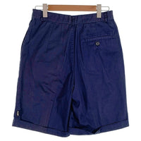 80-90's STUSSY ステューシー 2タック チノ ショーツ ショートパンツ ネイビー 黒タグ Size 32 福生店