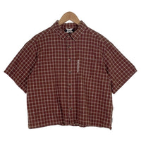 MERTRA MERTRA メルトラ Checkered Shirt 半袖 チェックシャツ ブラウン Size S 福生店