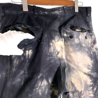 OFF-WHITE オフホワイト タイダイ染め リップストップ カーゴパンツ 裾ラインストーン ブラック OMCF015S20H86020 Size 32 福生店