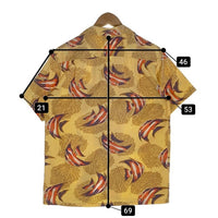 WAREHOUSE ウエアハウス オープンカラーシャツ コットン アロハ イエロー Size S 福生店
