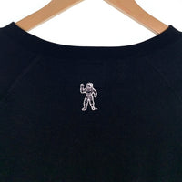 00's BILLIONAIRE BOYS CLUB ビリオネアボーイズクラブ BBCプリント ラグランスリーブ クルーネックスウェットトレーナー ブラック 日本製 初期 Size M 福生店