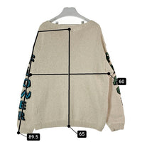 Mcmachan Woolen マクマーンウーレン ピースマークフラワー ニットセーター ライトベージュ size不明 瑞穂店