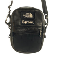 SUPREME シュプリーム 18AW THE NORTH FACE ノースフェイス Lerther Shoulder Bag レザーショルダーバッグ ブラック 福生店