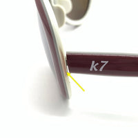 TENDERLOIN テンダーロイン K7 Bad Ugly ティアドロップ サングラス ボルドー ホワイト 福生店