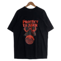 NITRAID ナイトレイド PROTECT YA NECK プリント Tシャツ ブラック ガスマスク Size XL 福生店