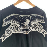SUPREME シュプリーム 25AW ANTIHERO アンタイヒーロー Eagle L/S Tee 長袖 ロンT イーグル ロングスリーブ Tシャツ ブラック Size M 福生店