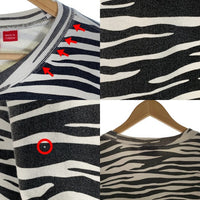 SUPREME シュプリーム 22AW Box Logo Crewneck ボックスロゴ クルーネックスウェットトレーナー ゼブラ Size XL 福生店