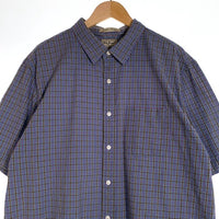 L.L.Bean エルエルビーン シアサッカー コットンチェックシャツ 半袖 ライトブルー 501959 Size XL-TALL 福生店