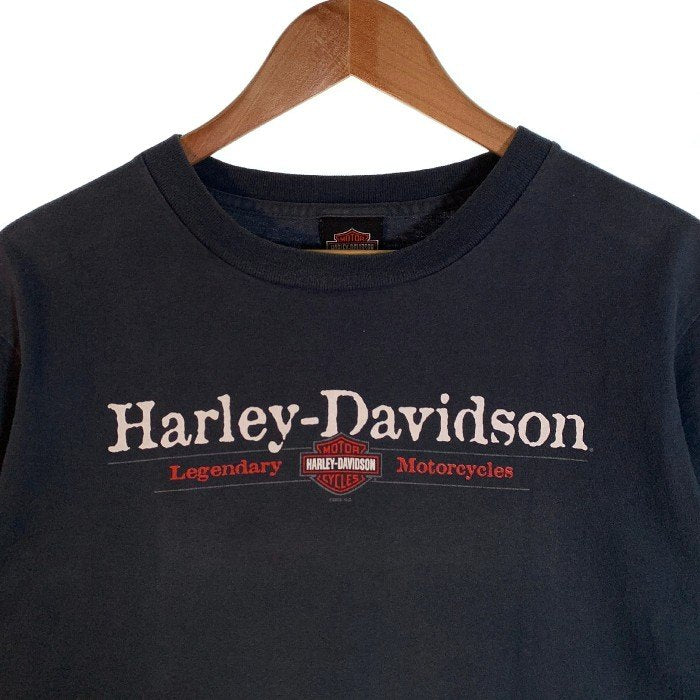 00's HARLEY DAVIDSON ハーレーダビッドソン プリントTシャツ ブラック