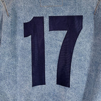 DIESEL ディーゼル D-VINZ Bomber Jacket デニム ボンバージャケット リブブルゾン ライトブルー 大谷サテンワッペンカスタム品 Size L 福生店