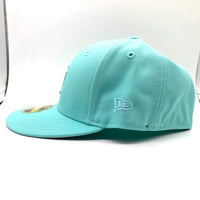 NEWERA ニューエラ Newyork Yankees ニューヨーク ヤンキース 5th Avenue Pack THE CAP別注 59FIFTY LOW PROFILE ベースボールキャップ サイドパッチ ティファニーブルー Size 7 5/8 (60.6cm) 福生店