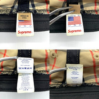 SUPREME シュプリーム BURBERRY バーバリー 22SS Crusher Hat クラッシャー ハット バケットハット チェック ベージュ USA製 Size S/M 福生店