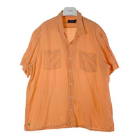 POLO RALPH LAUREN ポロラルフローレン リネンシルク 半袖 オープンカラーシャツ サーモンピンク sizeXXL 瑞穂店