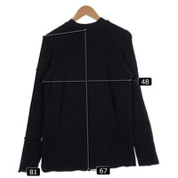 GIANFRANCO FERRE GOLF ジャンフランコフェレ ゴルフ ウール アクリル リブニットセーター ブラック Size L 福生店