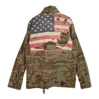 DENIM&SUPPLY RALPH LAUREN デニム&サプライ ラルフローレン M-65 ミリタリー フィールドジャケット USED/ペンキ加工 オリーブ Size L 福生店
