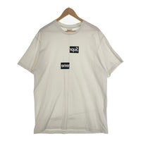SUPREME シュプリーム 18AW COMME des GARCONS SHIRTS コムデギャルソンシャツ Split Box Logo Tee スプリットボックスロゴ Tシャツ ホワイト Size XL 福生店