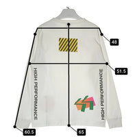 STUSSY ステューシー HIGH PERFORMANCE 前後プリント 長袖Tシャツ ホワイト sizeL 瑞穂店