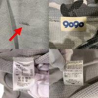 9090 ナインティナインティ King Logo Thermal Zip Hoodie サーマル ジップアップパーカー フーディー グレー NN1931 Size L 福生店