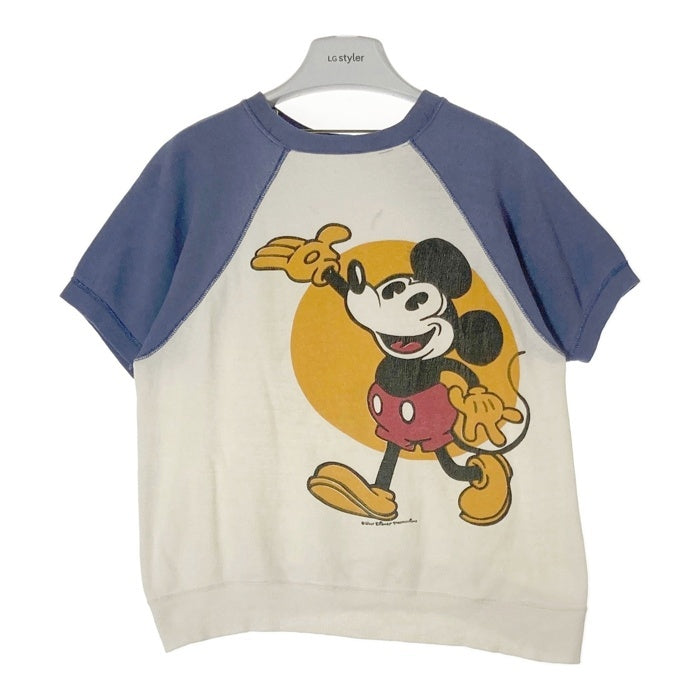 【ちゃま】70s? ディズニー半袖スウェット Walt Disney Produciton ウォルト・ディズニー 70's~ ミッキー