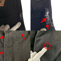 agnes b. homme アニエスベーオム ブラックデニム テーパードパンツ フランス製 オールド Size 40 福生店