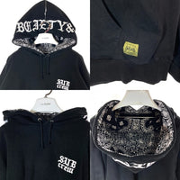Subciety サブサエティ SUBcrew エンブロイダリー プルオーバーパーカー ブラック sizeL 瑞穂店