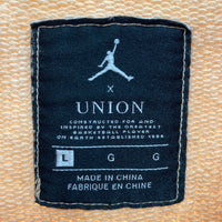 AIR JORDAN エアジョーダン × UNION ユニオン クルーネック スウェット ベージュ sizeL 瑞穂店