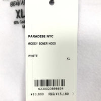 PARADISE NYC パラダイス MICKEY BONER HOOD DOMICILE TOKYO ミッキープリント スウェットパーカー ホワイト Size XL 福生店