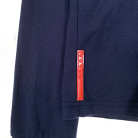 PRADA SPORT プラダスポーツ ハーフジップ プルオーバー ロングスリーブカットソー ネイビー ポリエステル SJJ80 Size M 福生店