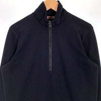 PRADA SPORT プラダスポーツ ハーフジップ プルオーバーロングスリーブカットソー ブラック ナイロン ポリウレタン Size L 福生店