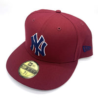 NEW ERA ニューエラ THE CAP ザ キャップ 別注 59FIFTY Chain Stitch SSNL New York Yankees ニューヨーク ヤンキース ベースボールキャップ 刺繡ロゴ レッド Size 7 5/8 (60.6cm) 福生店