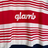 glamb グラム Raglan logo CS/ラグランロゴカットソー レイヤード プリントTシャツ レッド GB0120/CS06 Size 3 福生店