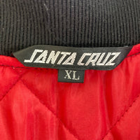 SANTA CRUZ サンタクルーズ DRESSEN ドレッセン ローズ刺繍 スタジアムジャンパー ブラック sizeXL 瑞穂店
