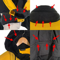 BALENCIAGA バレンシアガ カラーブロックアノラック プルオーバー コットン ブラック イエロー T830 534357 TAV04 Size XL 福生店