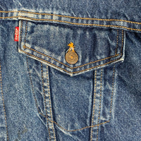 90's Levi's リーバイス 70506-0216 デニムトラッカージャケット インディゴ フランネルチェックライナー 98年 USA製 Size 52 福生店
