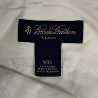 Brooks Brothers ブルックスブラザーズ リネン コットン スラックス パンツ アイボリー Size 35 福生店