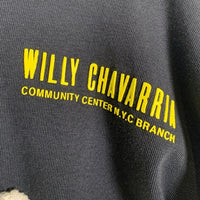 WILLY CHAVARRIA ウィリーチャバリア カンガルーポケット ロングスリーブカットソー フェードブラック Size M 福生店
