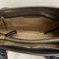 MICHAEL KORS マイケルコース レザー クロコ型押し 2way ハンド・ショルダーバック ネイビー 瑞穂店